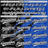 Custom Graffiti Pattern White Thunder Blue-Black 3D Scratch Two-Button Unisex Softball Jersey