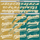 Custom Graffiti Pattern White Teal-Old Gold 3D Scratch Two-Button Unisex Softball Jersey