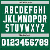 Custom Kelly Green White-Gray Pinstripe Authentic Split Fashion Baseball Jersey