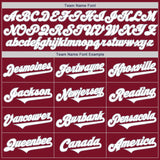 Custom Crimson Black-Gray Authentic Split Fashion Baseball Jersey