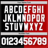 Custom Black Red-Gray Split Fashion Performance T-Shirt