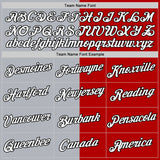 Custom Red Black-Gray Split Fashion Performance T-Shirt