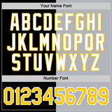 Custom Black Yellow-Gray Split Fashion Performance T-Shirt