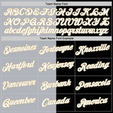 Custom Black Vegas Gold-Gray Split Fashion Performance T-Shirt