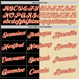 Custom Cream Black-Red Split Fashion Performance T-Shirt