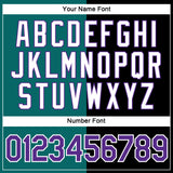 Custom Black Purple-Teal Split Fashion Performance T-Shirt