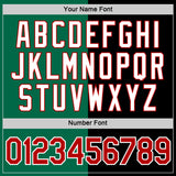 Custom Black Red-Kelly Green Split Fashion Performance T-Shirt