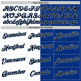 Custom Royal Black-Light Blue Split Fashion Performance T-Shirt