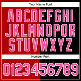 Custom Black Pink-Red Split Fashion Performance T-Shirt