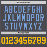 Custom Steel Gray Gold-Light Blue Authentic Basketball Jersey