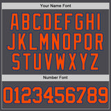 Custom Steel Gray Orange-Royal Authentic Basketball Jersey