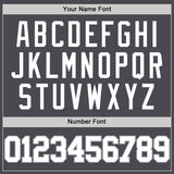 Custom Steel Gray White-Gray Authentic Basketball Jersey