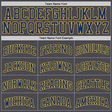 Custom Steel Gray Royal-Gold Authentic Basketball Jersey