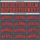Custom Steel Gray Purple-Orange Authentic Basketball Jersey