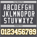 Custom Steel Gray White-Gold Authentic Basketball Jersey