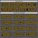 Custom Steel Gray Black-Gold Authentic Basketball Jersey