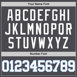 Custom Steel Gray White-Light Blue Authentic Basketball Jersey