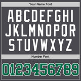 Custom Steel Gray Kelly Green-White Authentic Basketball Jersey