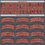 Custom Steel Gray Red-Cream Authentic Basketball Jersey