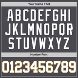 Custom Steel Gray White-Old Gold Authentic Basketball Jersey