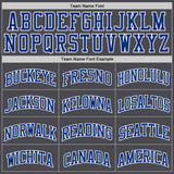 Custom Steel Gray Royal-White Authentic Basketball Jersey