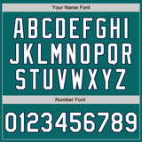 Custom Teal White-Navy Authentic Baseball Jersey