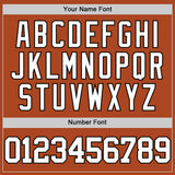 Custom Texas Orange White-Black Authentic Basketball Jersey