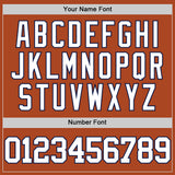 Custom Texas Orange White-Navy Authentic Basketball Jersey