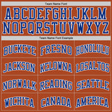 Custom Texas Orange Royal-White Authentic Basketball Jersey