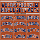 Custom Texas Orange Navy-White Authentic Basketball Jersey