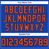 Custom Thunder Blue Orange-Black Performance T-Shirt