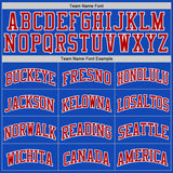 Custom Thunder Blue Red-White Authentic Basketball Jersey