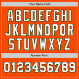 Custom Orange White-Green Authentic Two Tone Baseball Jersey