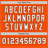 Custom Orange White-Brown Authentic Two Tone Baseball Jersey