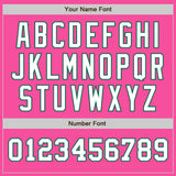 Custom Pink White-Kelly Green Authentic Two Tone Baseball Jersey