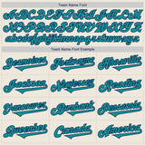 Custom Cream Red Teal-Navy Authentic Two Tone Baseball Jersey