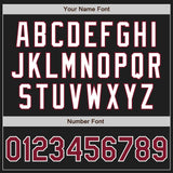 Custom Black Crimson-White Authentic Two Tone Baseball Jersey