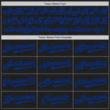 Custom Black Royal Authentic Two Tone Baseball Jersey