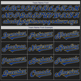 Custom Black Royal-Old Gold Authentic Two Tone Baseball Jersey