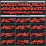 Custom Black Orange-Purple Authentic Two Tone Baseball Jersey