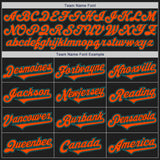 Custom Black Orange-Teal Authentic Two Tone Baseball Jersey