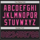Custom Black Pink Authentic Two Tone Baseball Jersey