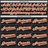 Custom Black Gray-Orange Authentic Two Tone Baseball Jersey