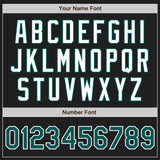 Custom Black Midnight Green-White Authentic Two Tone Baseball Jersey
