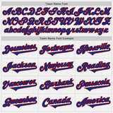 Custom White Royal-Red Authentic Two Tone Baseball Jersey