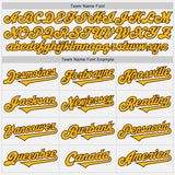 Custom White Gold-Brown Authentic Two Tone Baseball Jersey