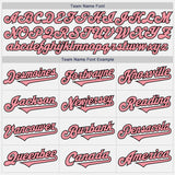 Custom White Medium Pink-Black Authentic Two Tone Baseball Jersey