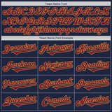 Custom Navy Crimson-Old Gold Authentic Two Tone Baseball Jersey