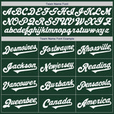 Custom Green White Authentic Two Tone Baseball Jersey