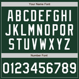 Custom Green White Authentic Two Tone Baseball Jersey